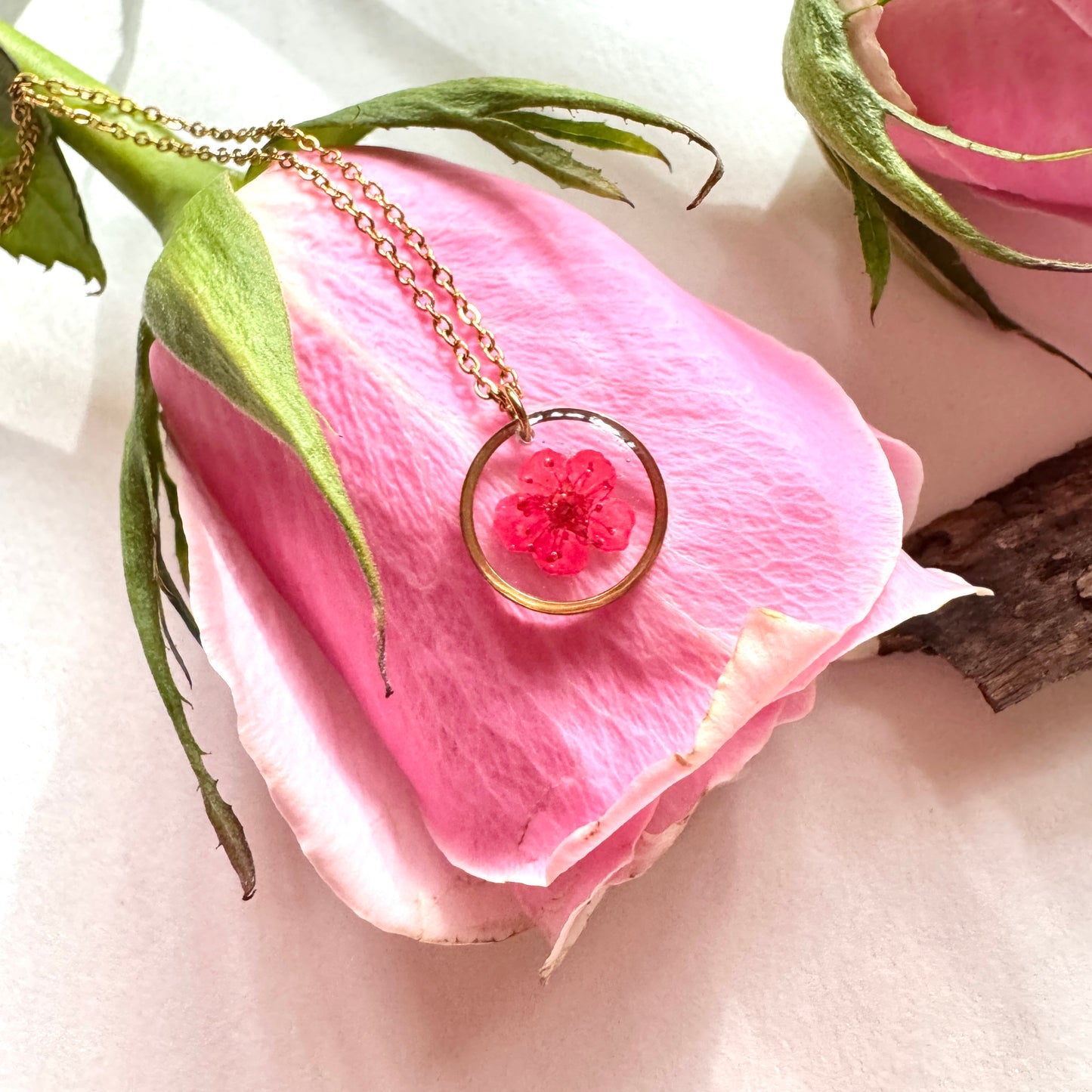Plum bloosom necklace