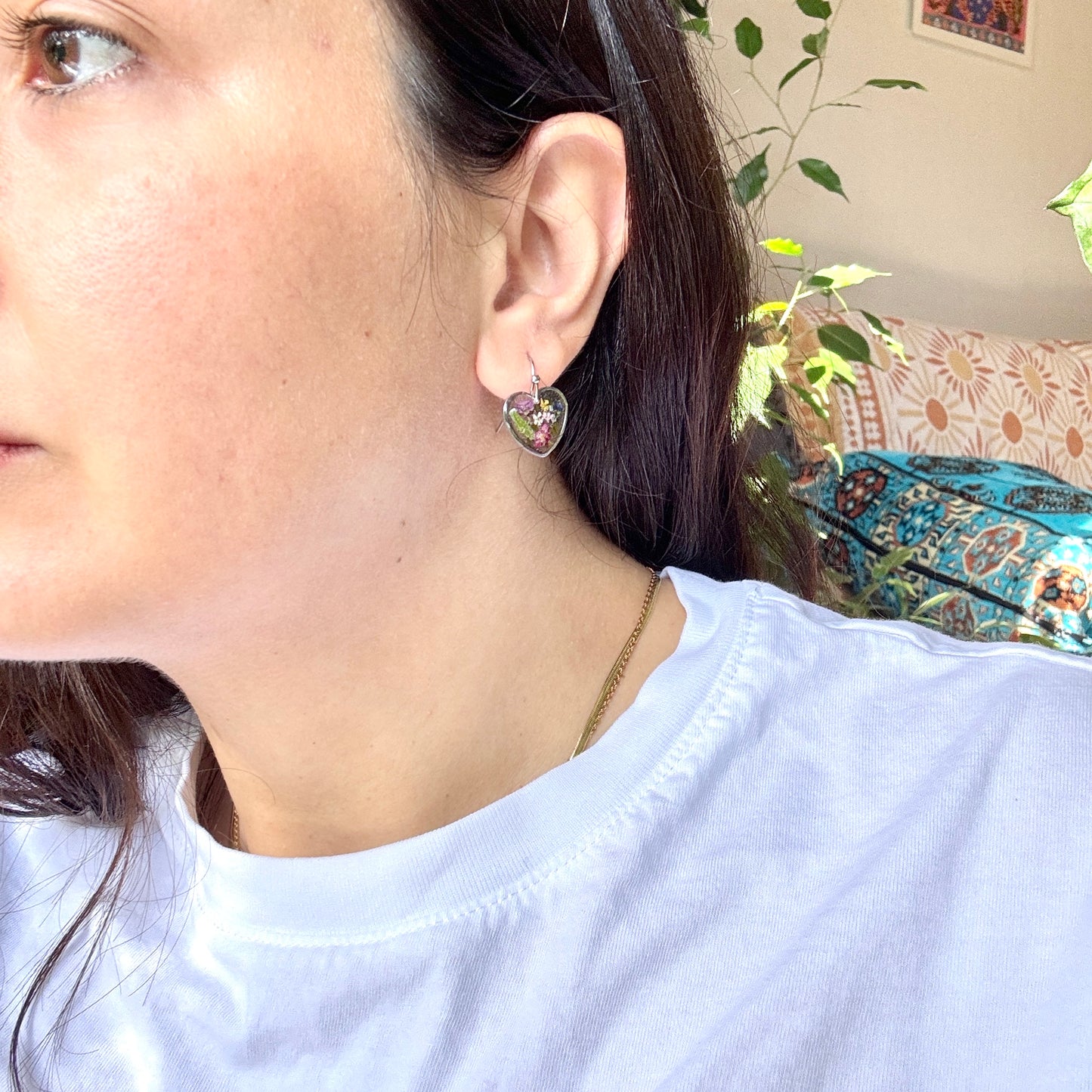 Big Heart Earrings in silver