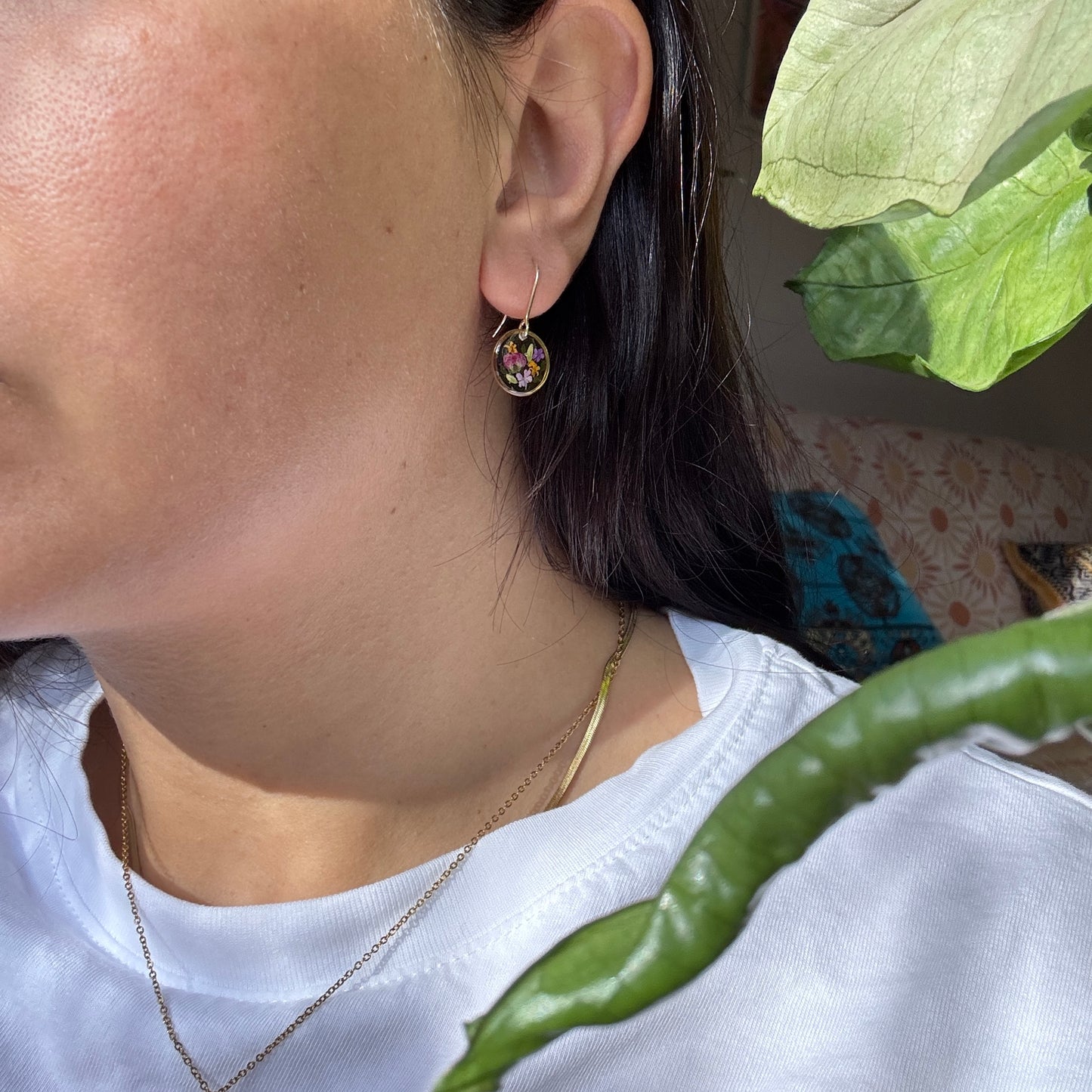 Lobularia Small silver Earrings