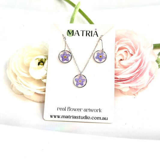 Forget Me Not Flower Set