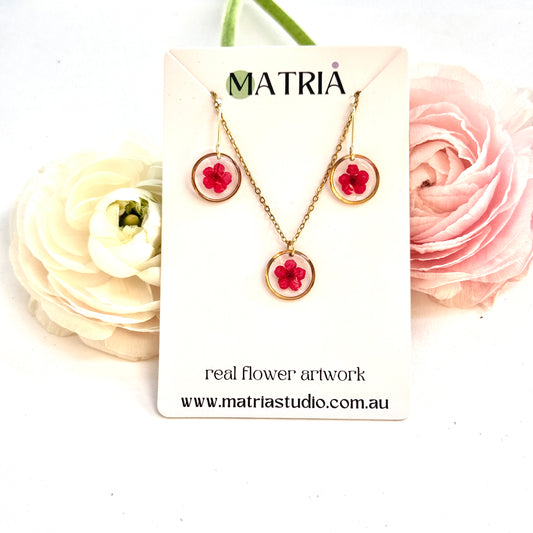 Plum Blossom Jewellery Set