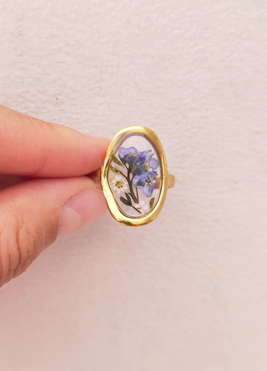 Gold Forget Me Not Ring
