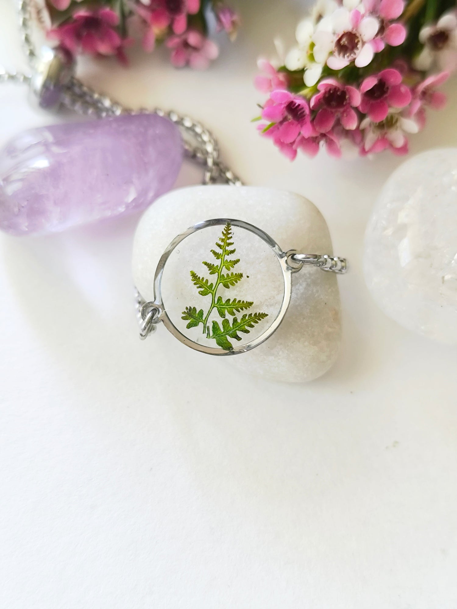 FERNS & JACARANDA LEAVES