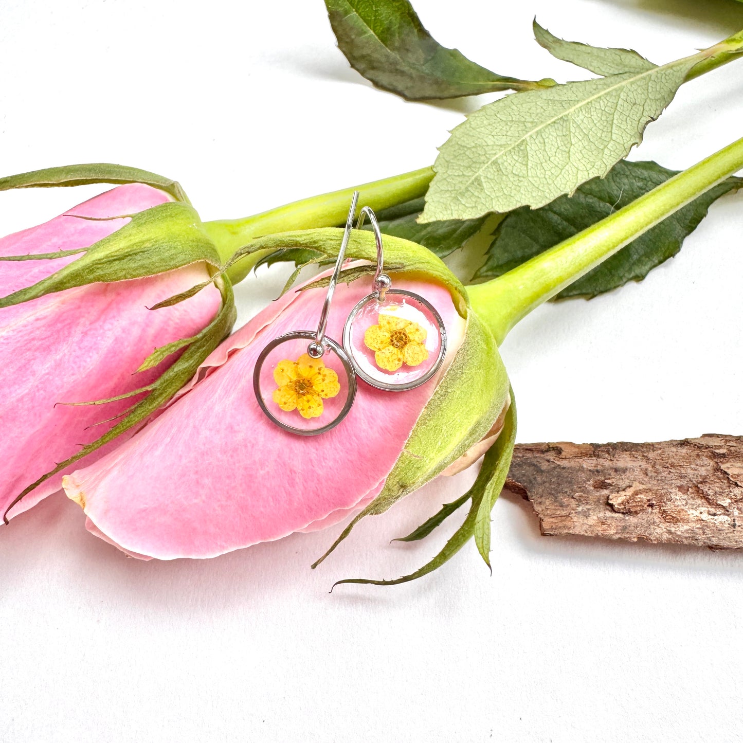 Buttercup Flower Earrings
