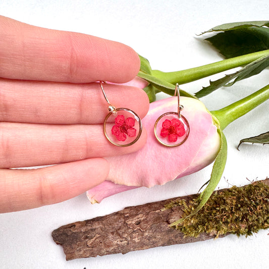 Plum bloosom  earrings