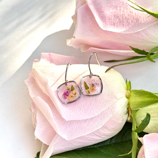Small silver Holo Earrings