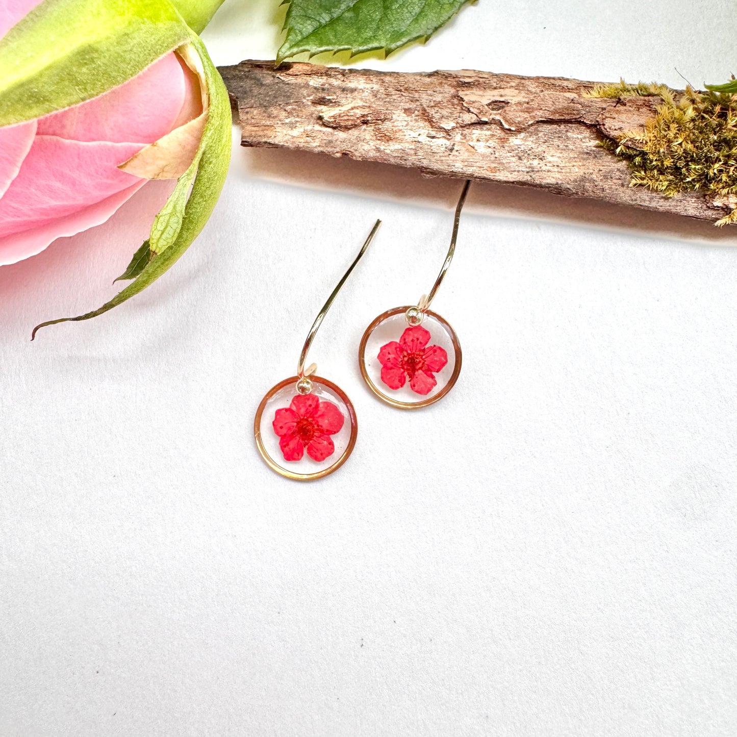 Plum bloosom  earrings