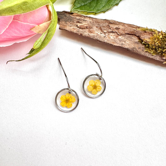 Buttercup Flower Earrings