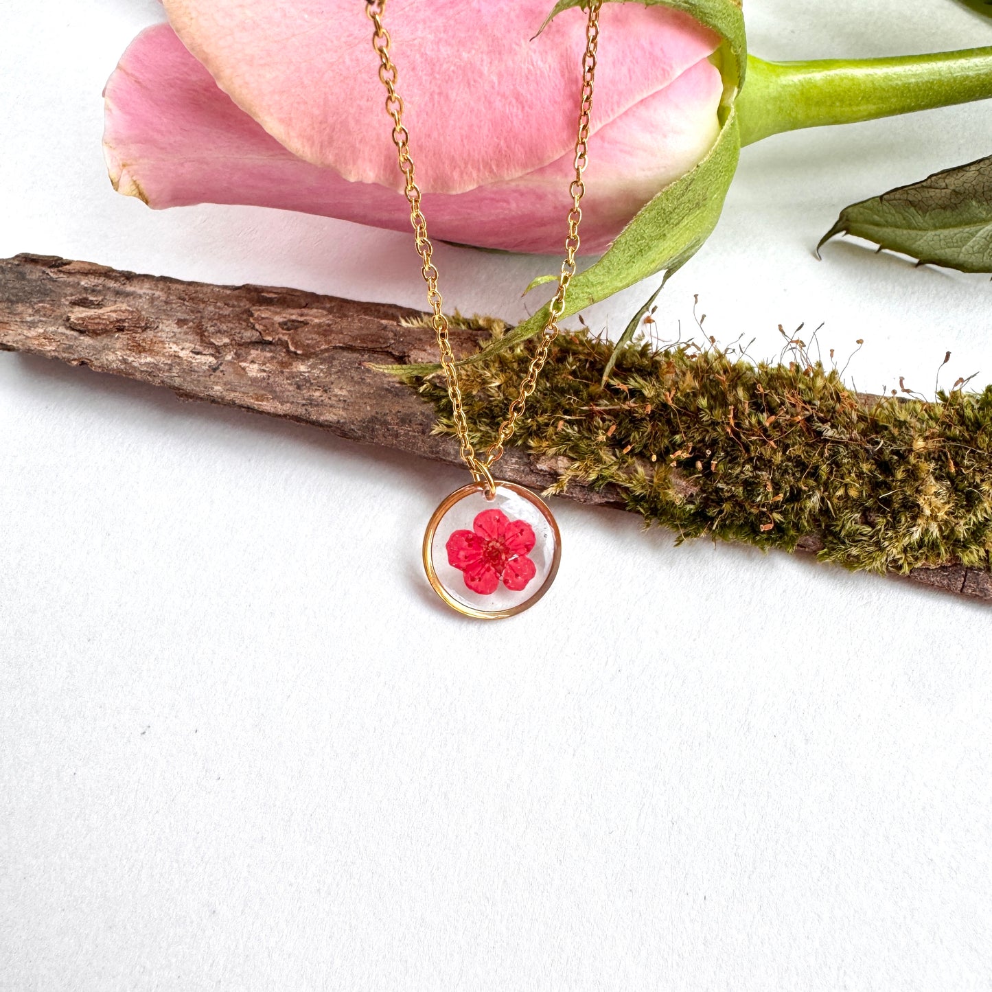 Plum bloosom necklace
