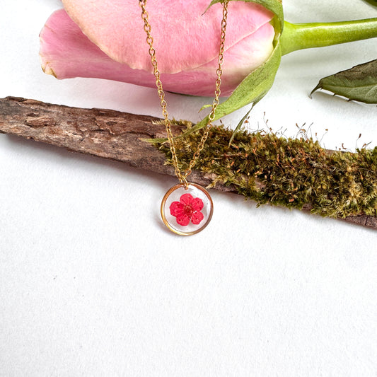 Plum bloosom necklace