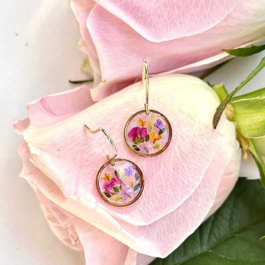 Small Aura Earrings in gold