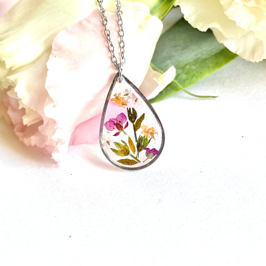 Silver field Necklace