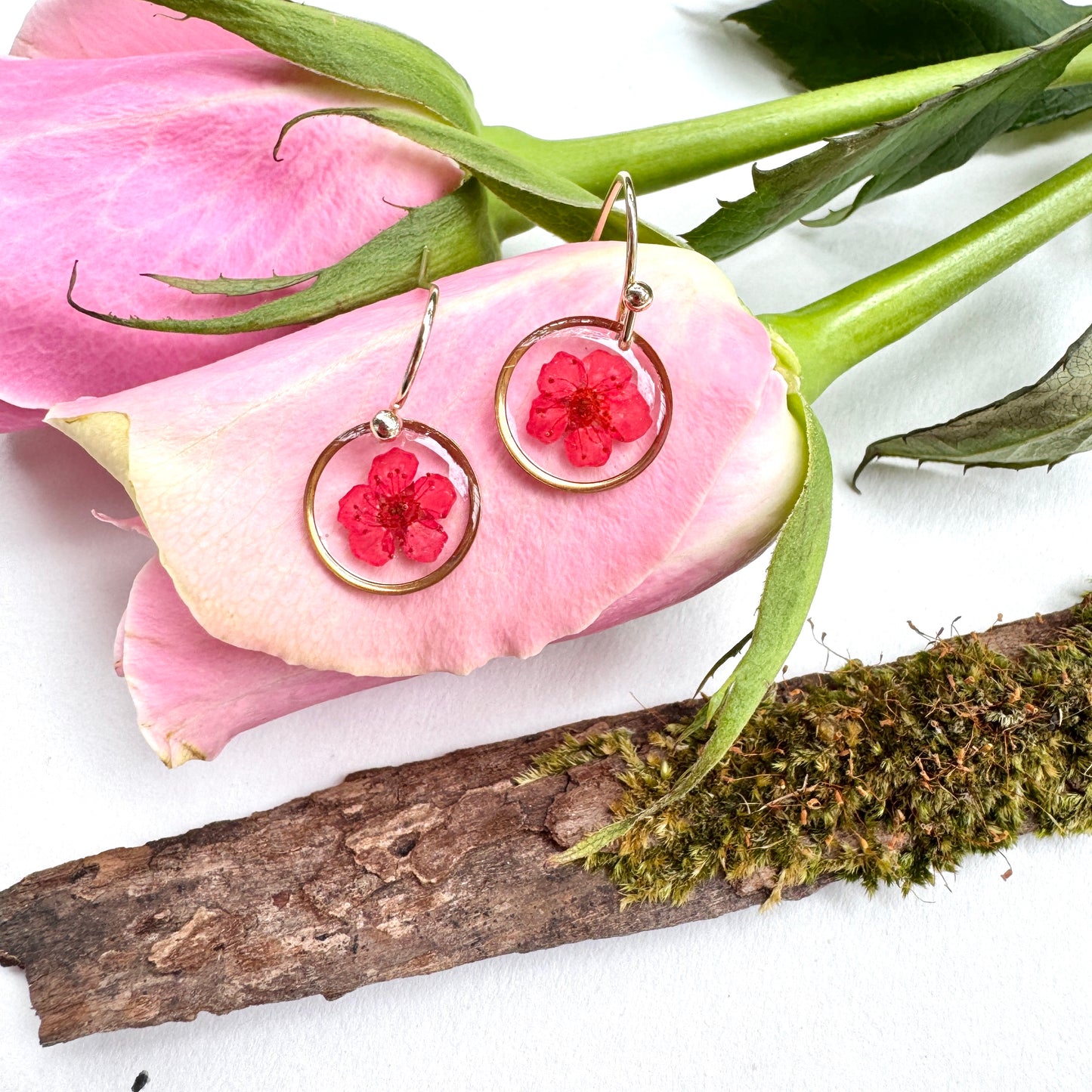 Plum bloosom  earrings