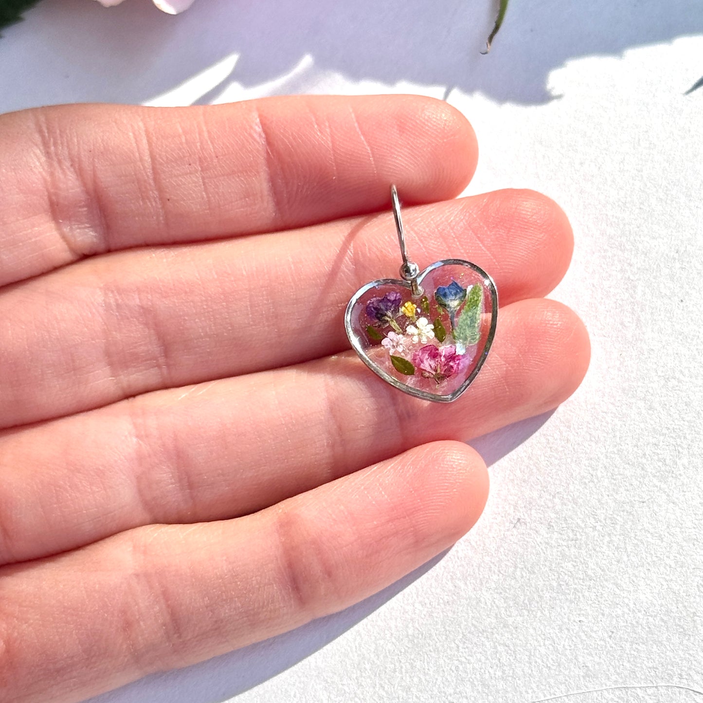 Big Heart Earrings in silver