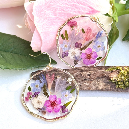 Golden Garden Big Earrings