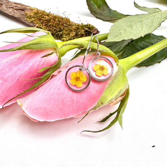 Buttercup Flower Earrings