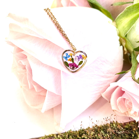 Small Heart Necklace in Gold