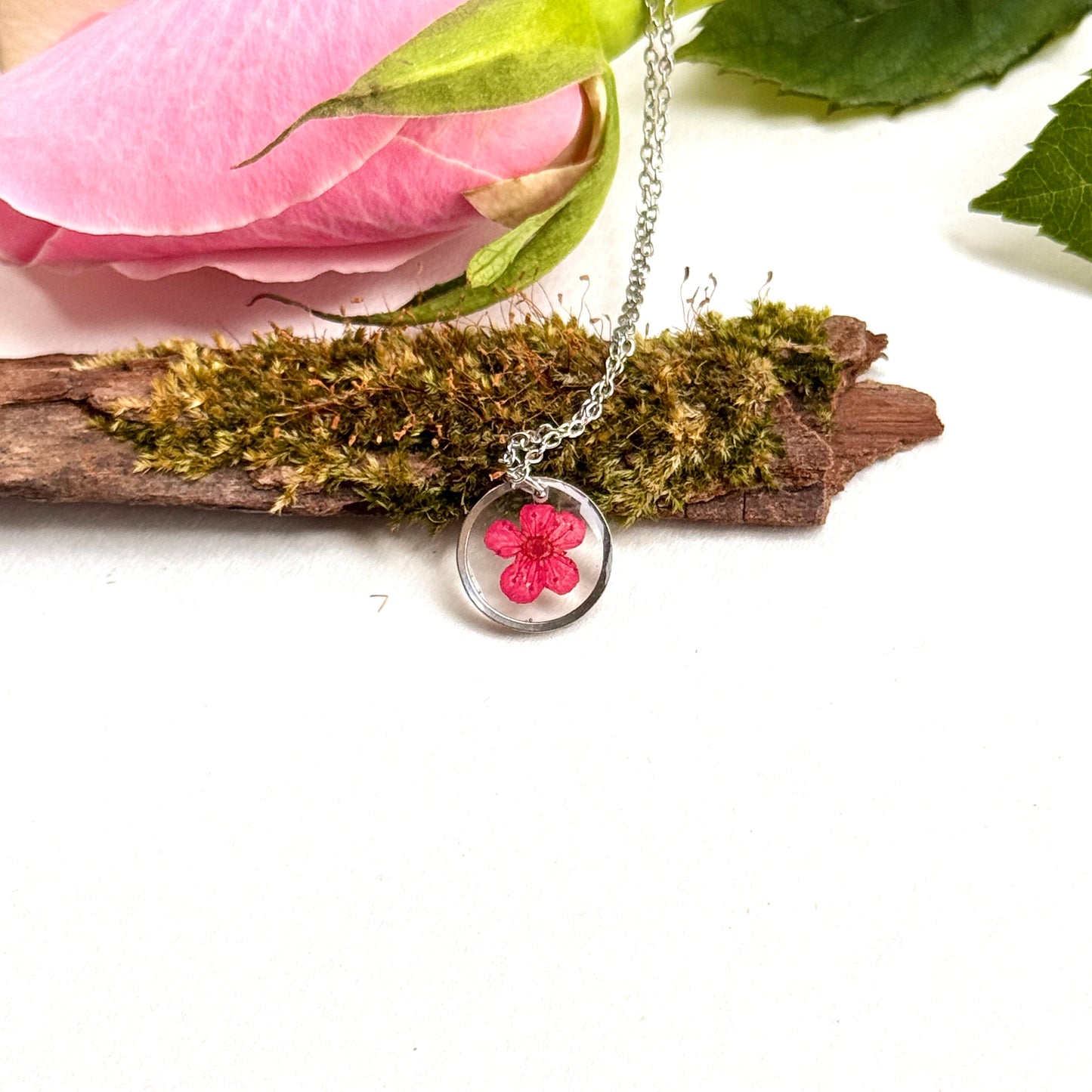 Plum bloosom necklace