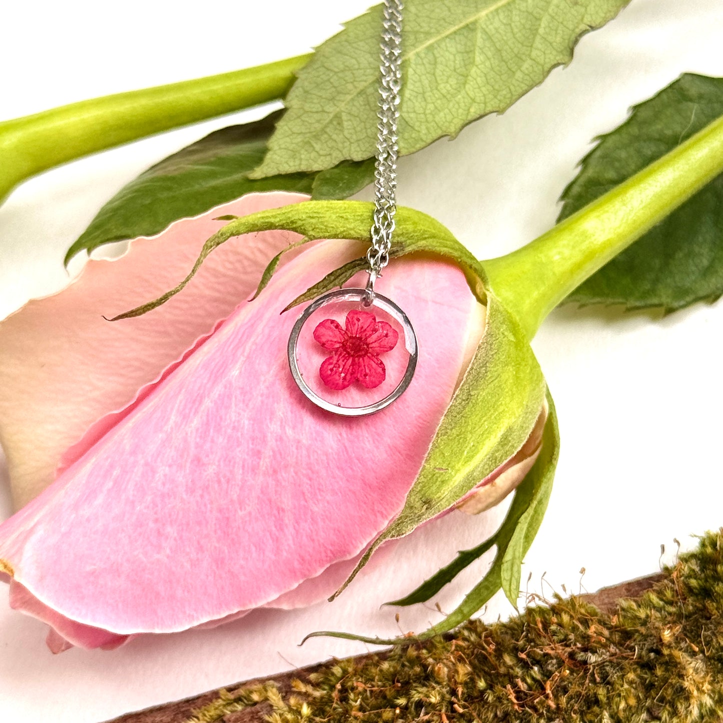 Plum bloosom necklace