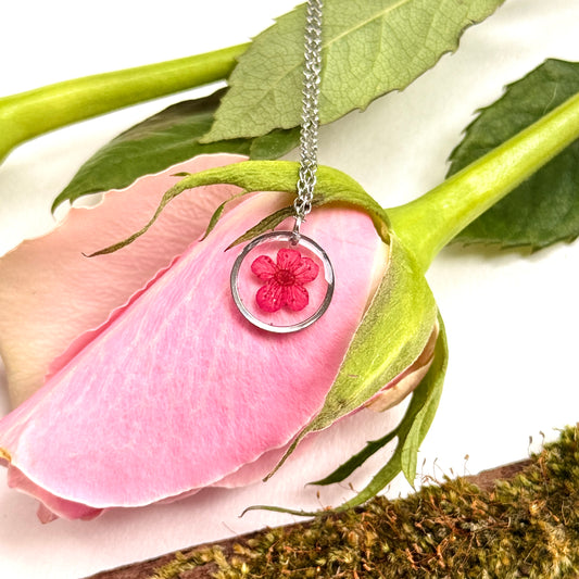 Plum bloosom necklace