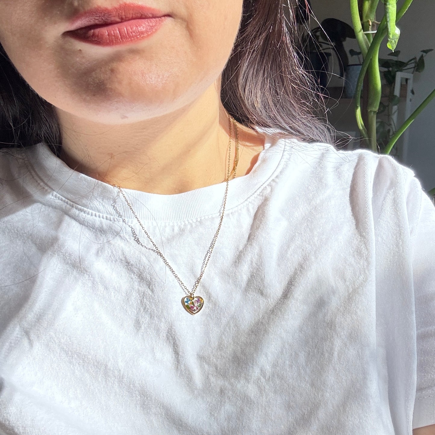 Small Heart Necklace in Gold