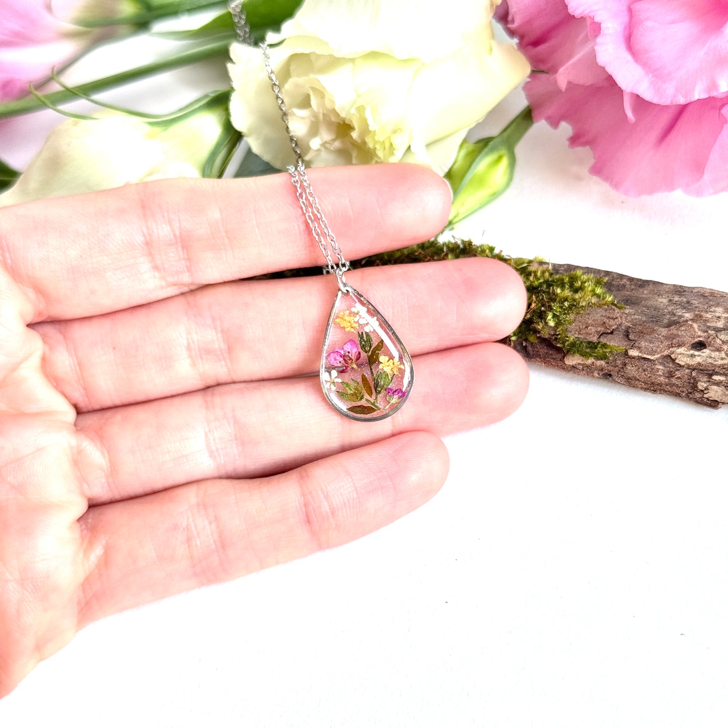 Silver field Necklace