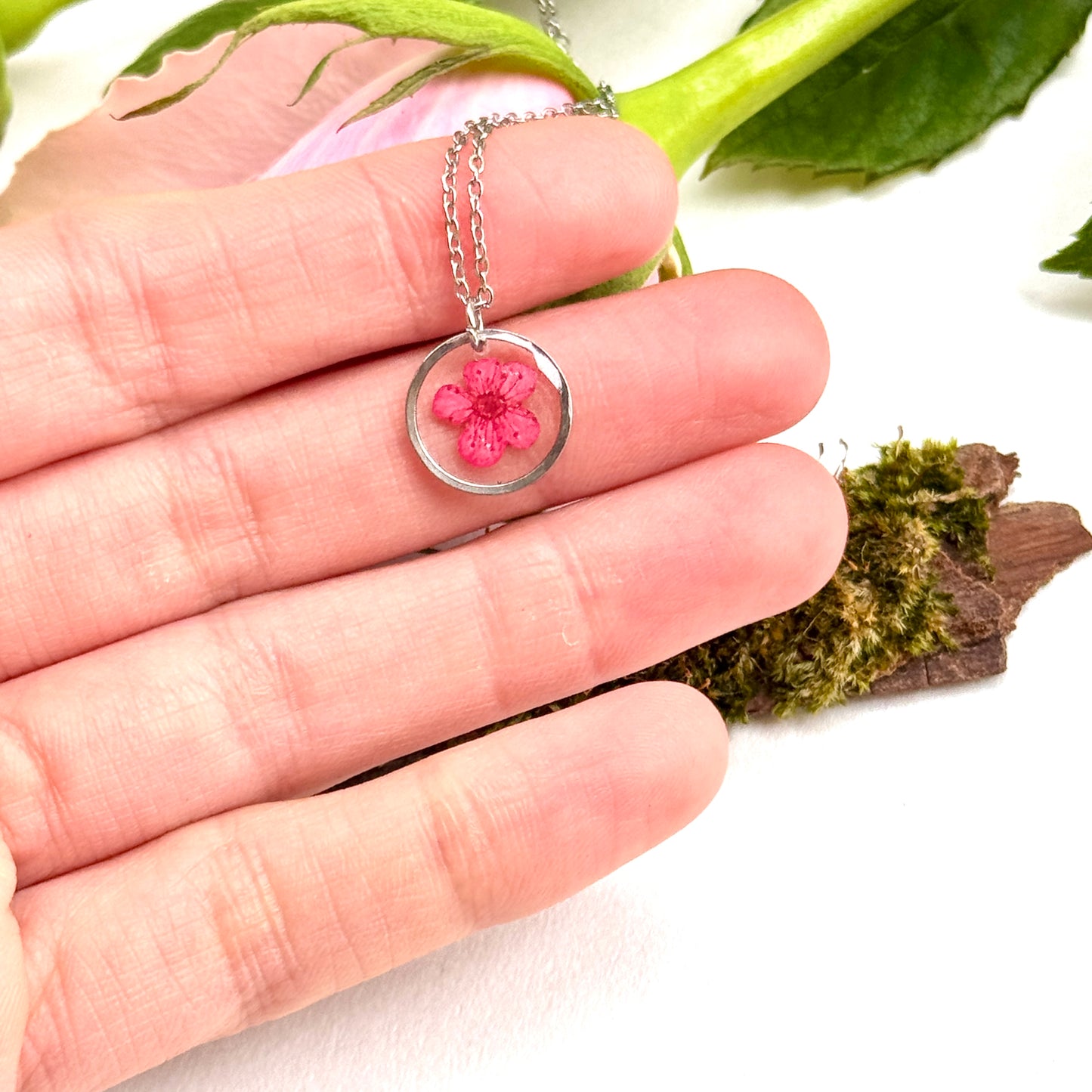 Plum bloosom necklace
