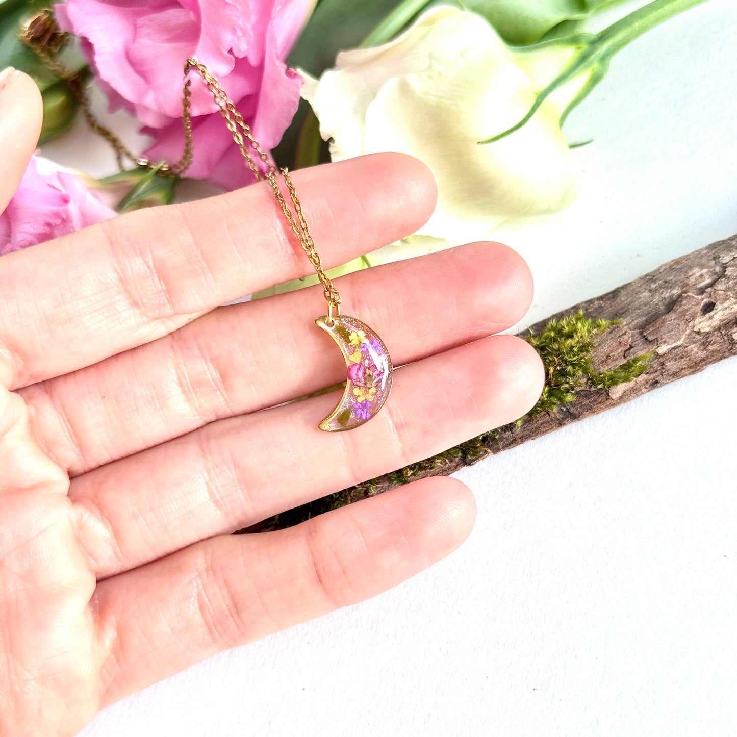 Small Moon Necklace