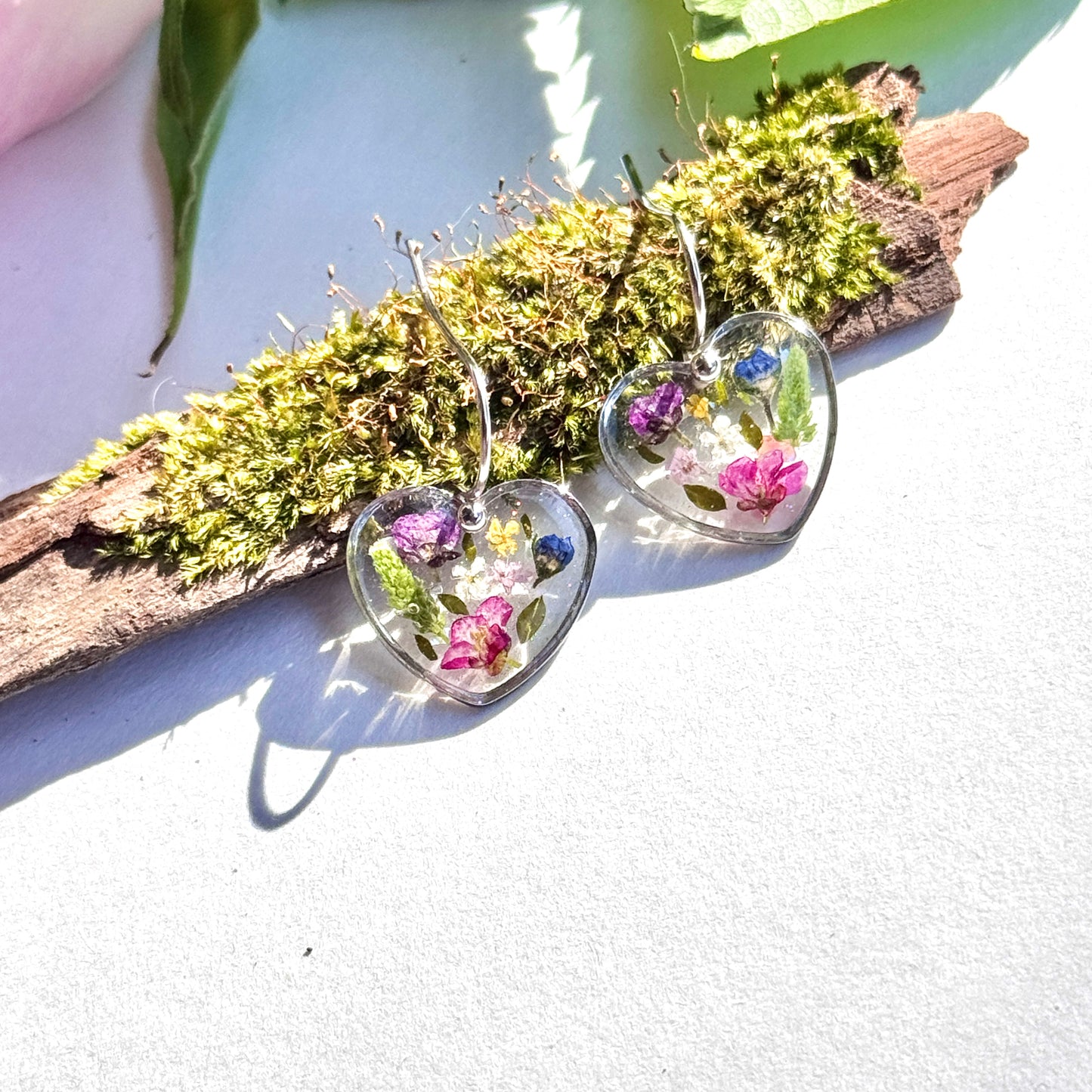 Big Heart Earrings in silver