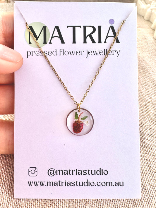 Tiny Strawberry small necklace