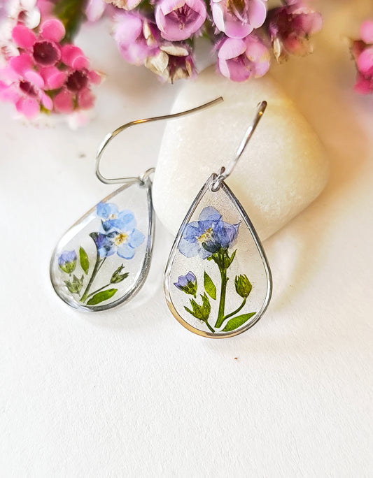 Forget me not earrings