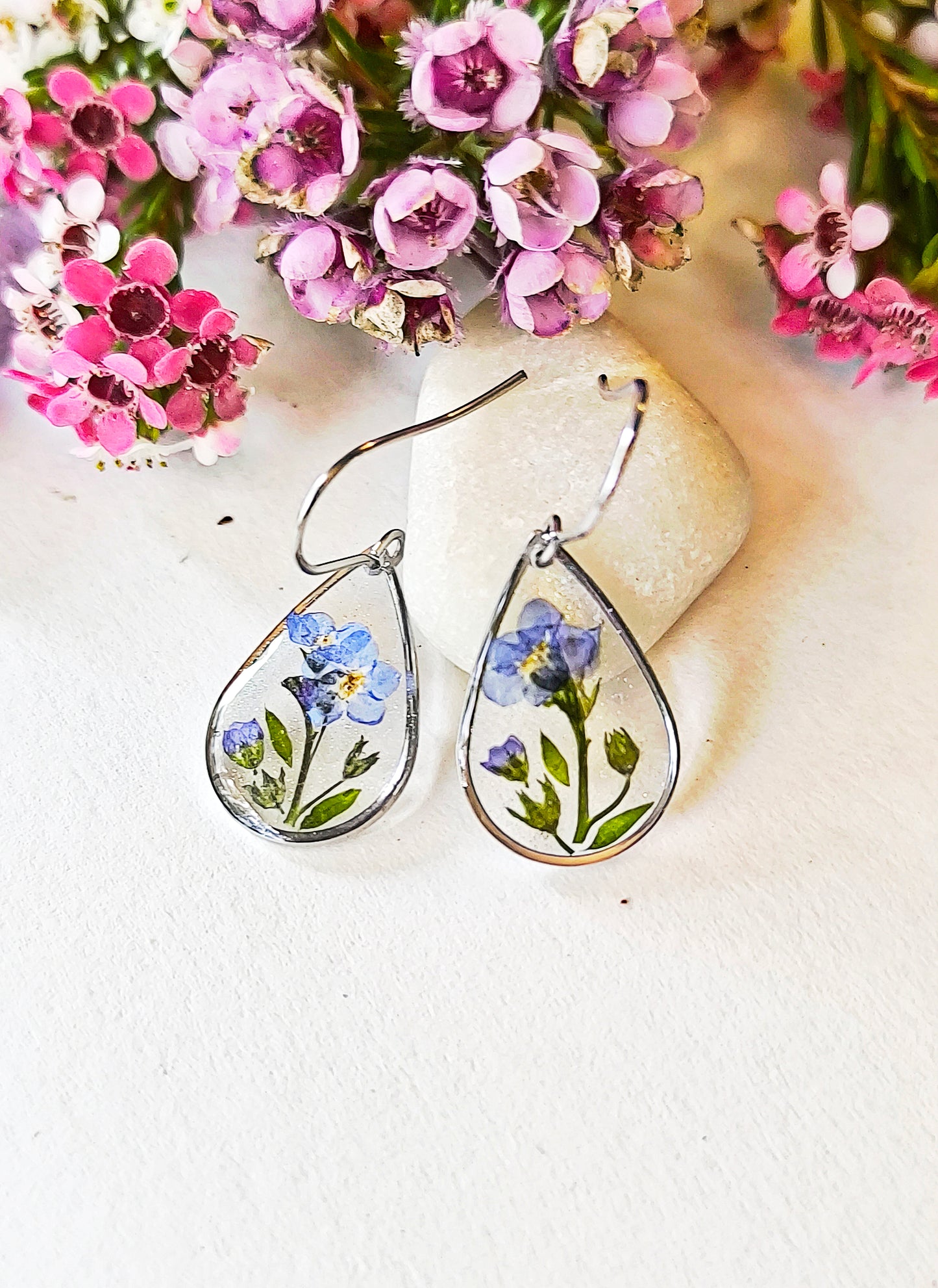 Forget me not earrings