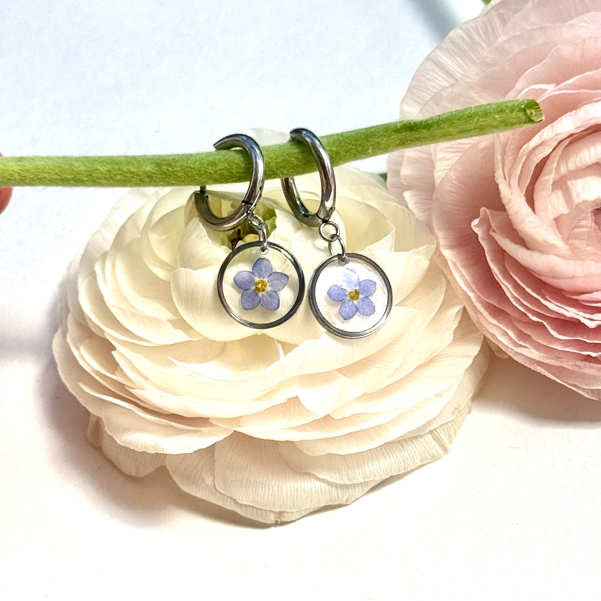 Forget me not Cuffs Earrings