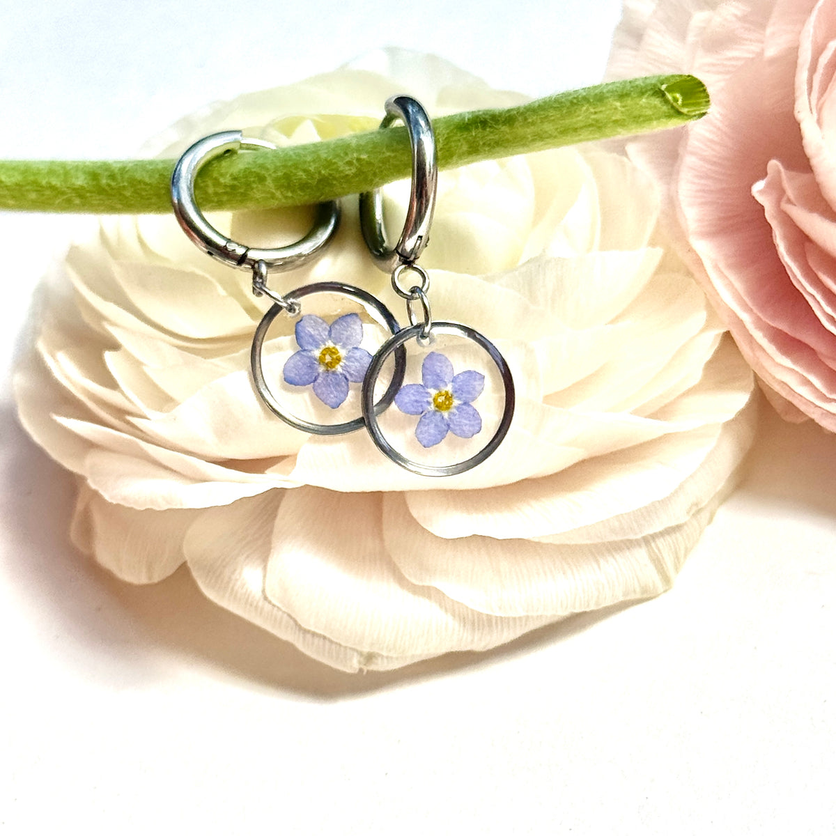 Forget me not Cuffs Earrings