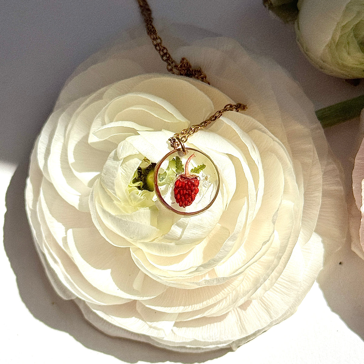 Tiny Strawberry Necklace